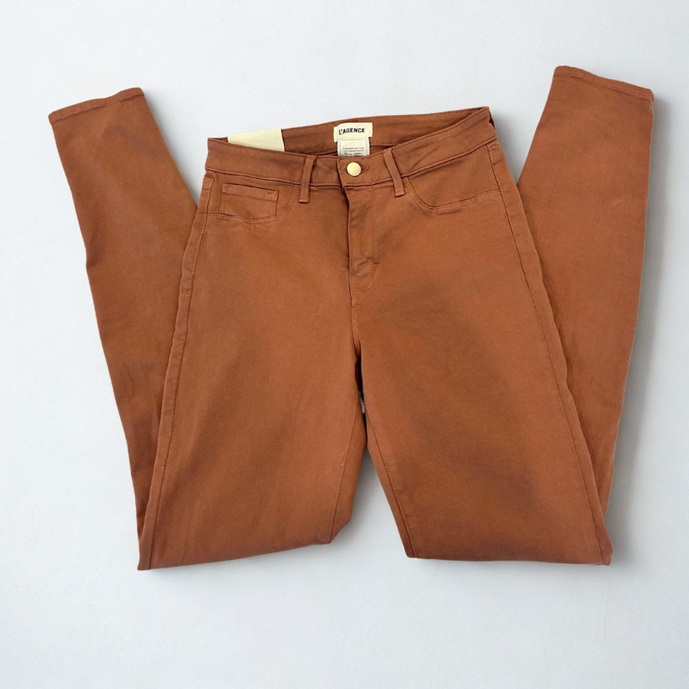 L’AGENCE Marguerite High Rise Skinny Jeans – Mocha Brown – Size 27 (NWT)